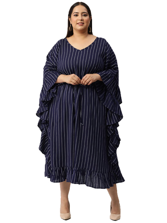 Plus Size Kaftan Midi Dress