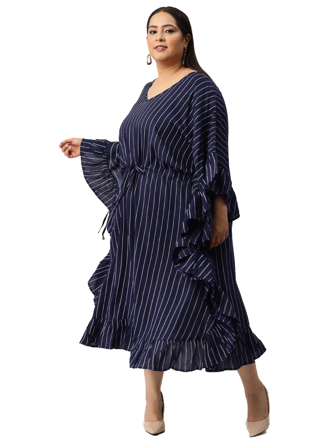Plus Size Kaftan Midi Dress