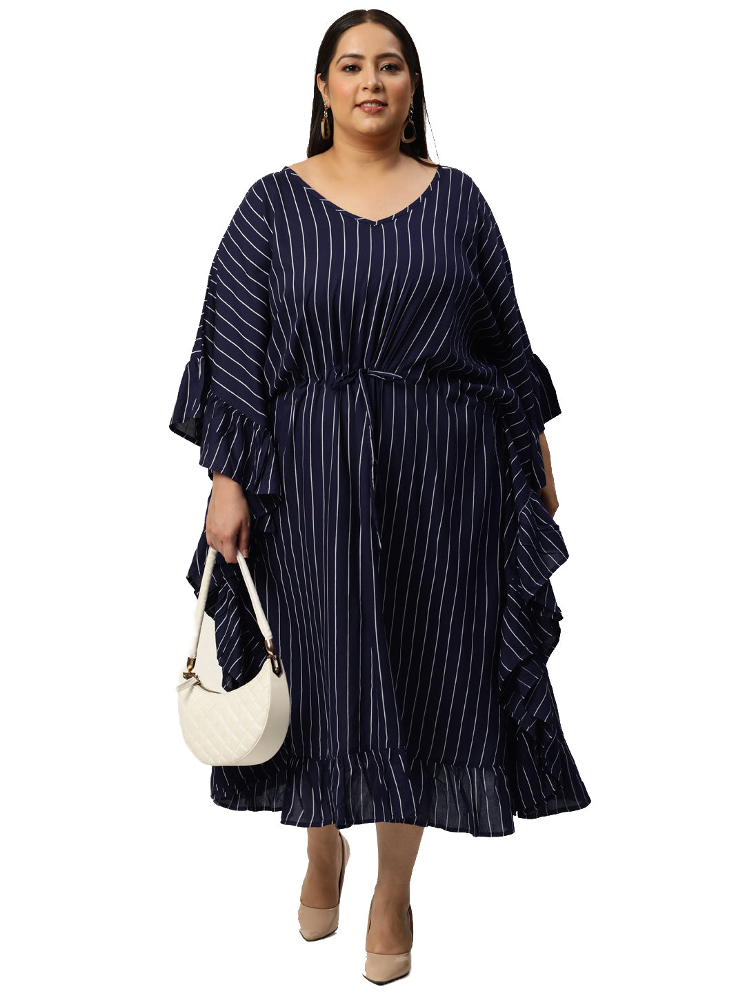 Plus Size Kaftan Midi Dress