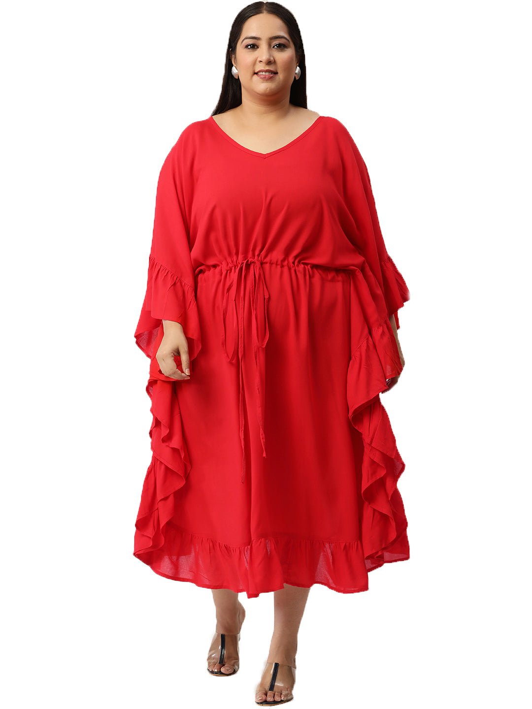 Plus Size Kaftan Midi Dress