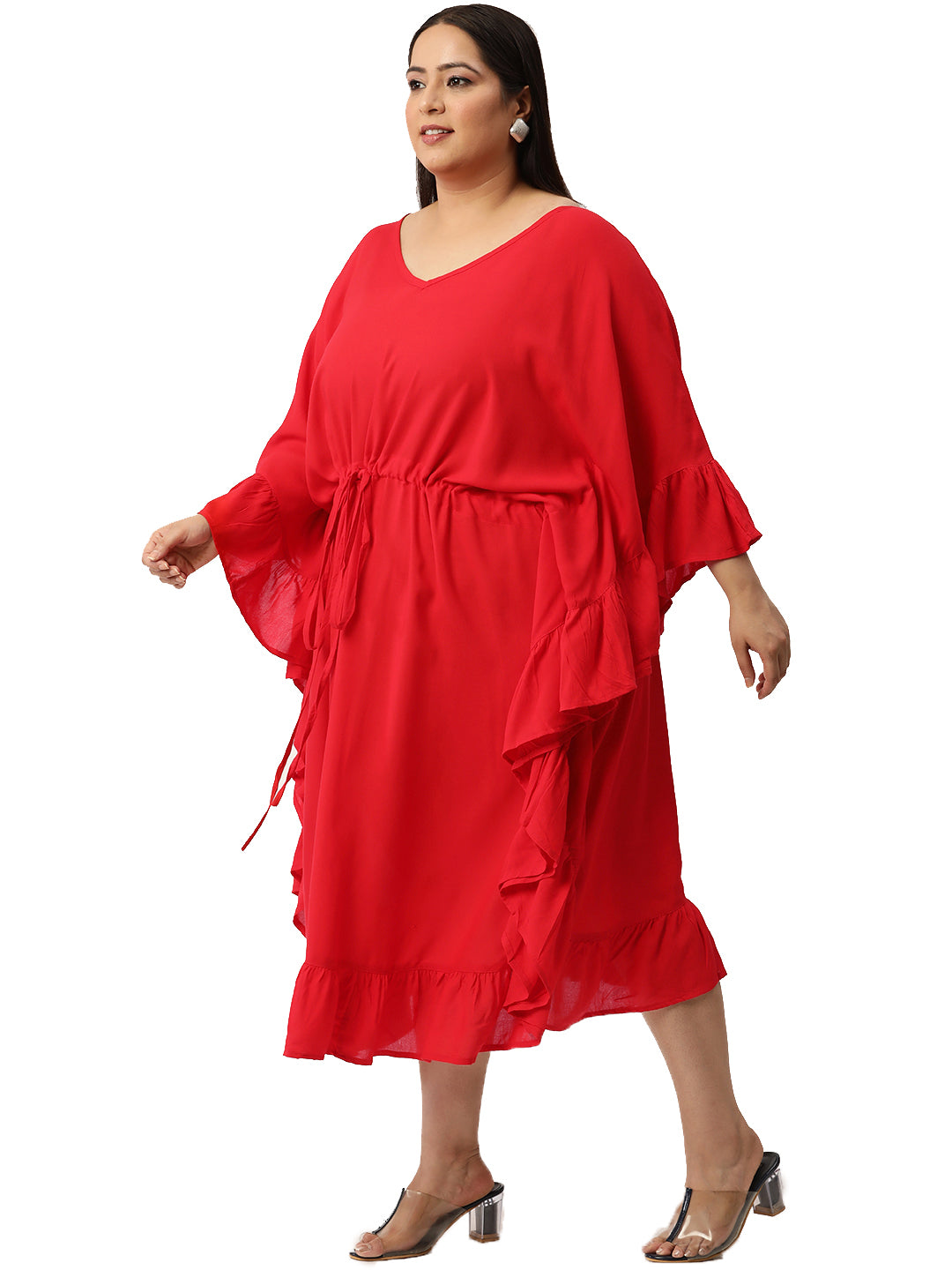 Plus Size Kaftan Midi Dress
