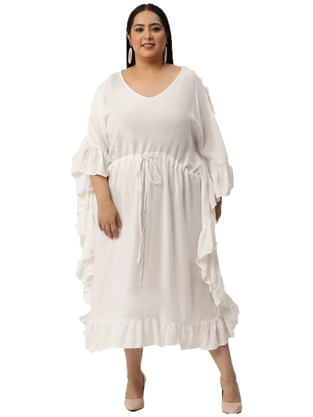 Plus Size Kaftan Midi Dress