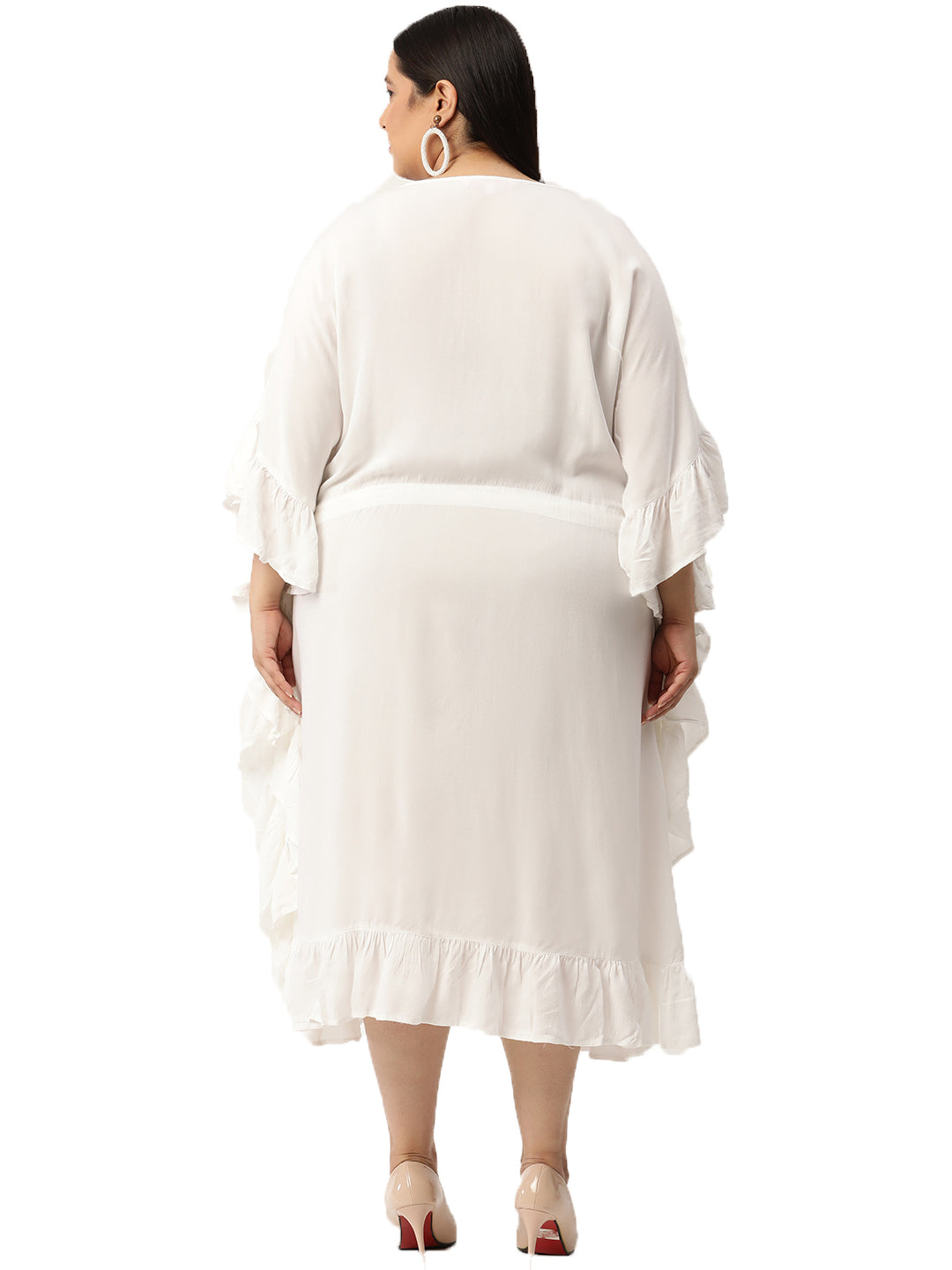 Plus Size Kaftan Midi Dress