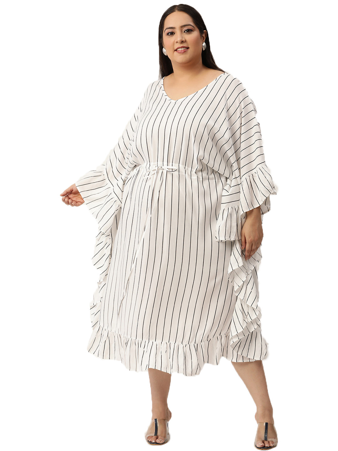 Plus Size Kaftan Midi Dress
