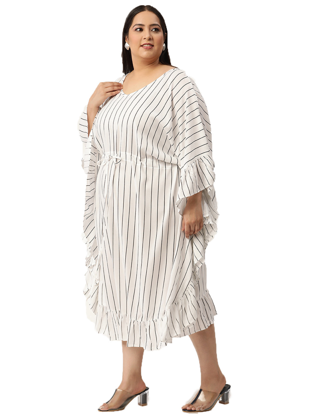 Plus Size Kaftan Midi Dress