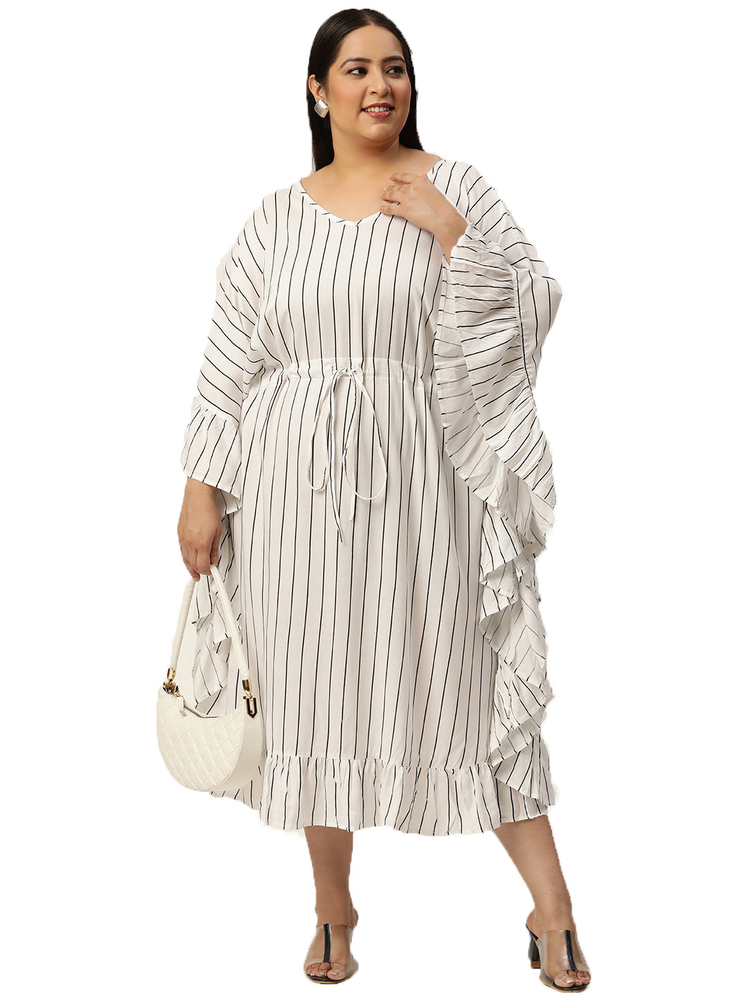 Plus Size Kaftan Midi Dress