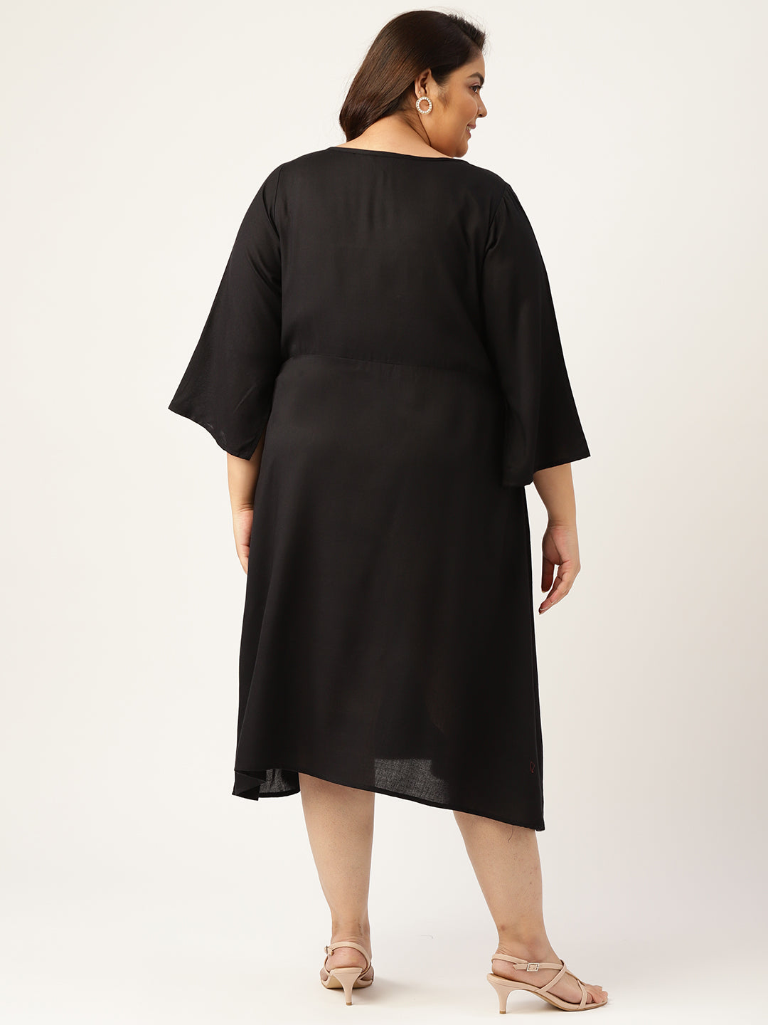 Plus Size A-Line Midi Dress