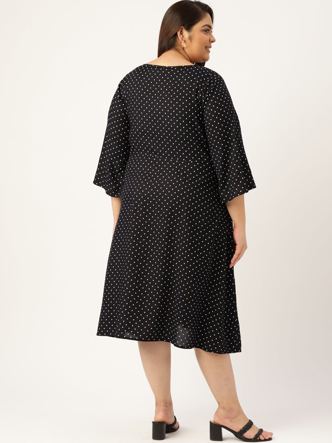 Plus Size A-Line Midi Dress