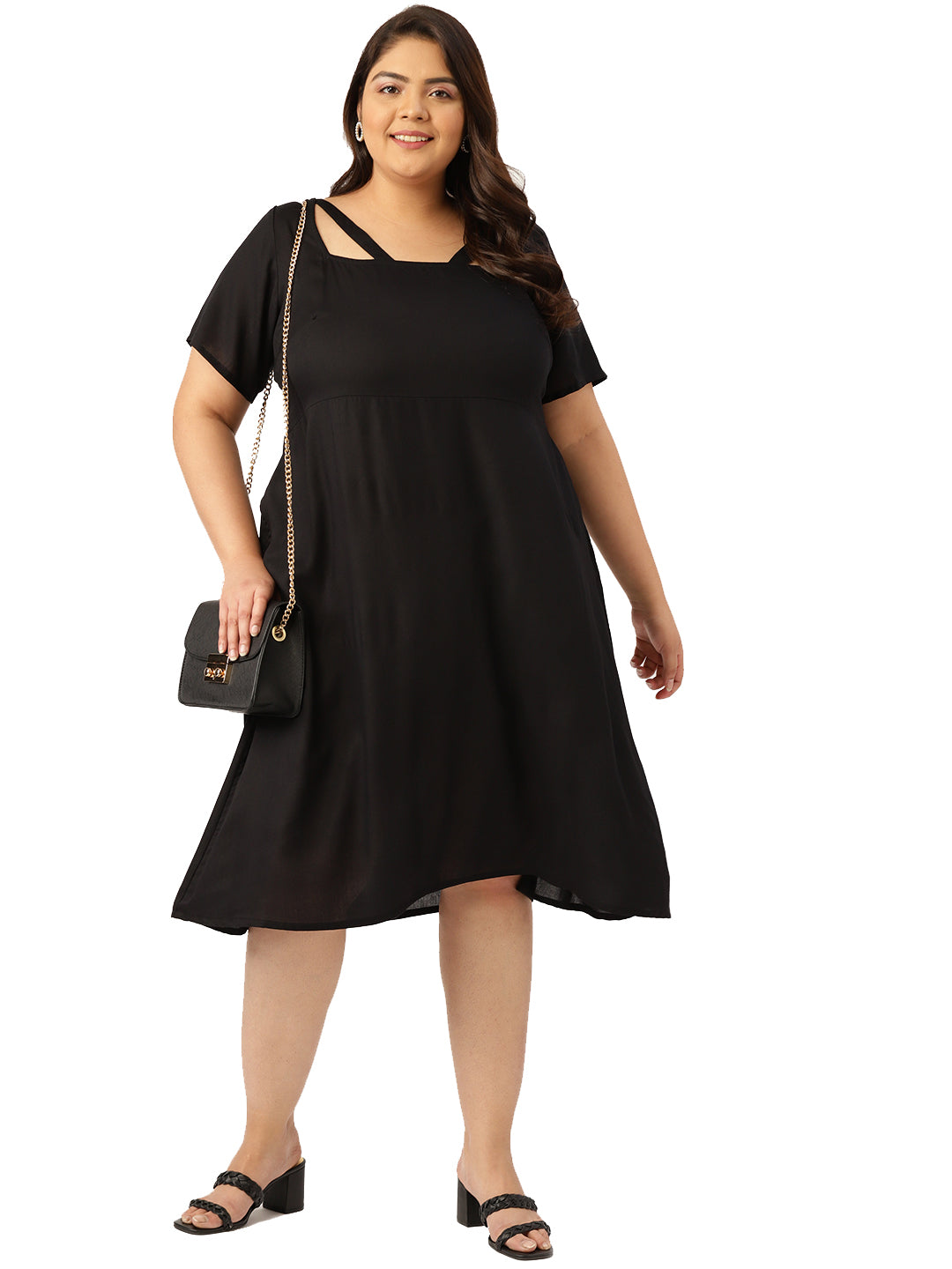Plus Size Party Wear Midi Dress
