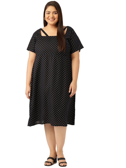 Plus Size Party Wear Midi Dress