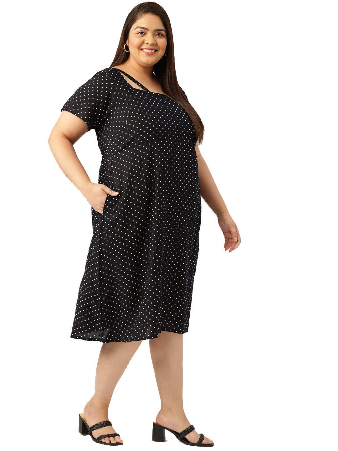 Plus Size Party Wear Midi Dress