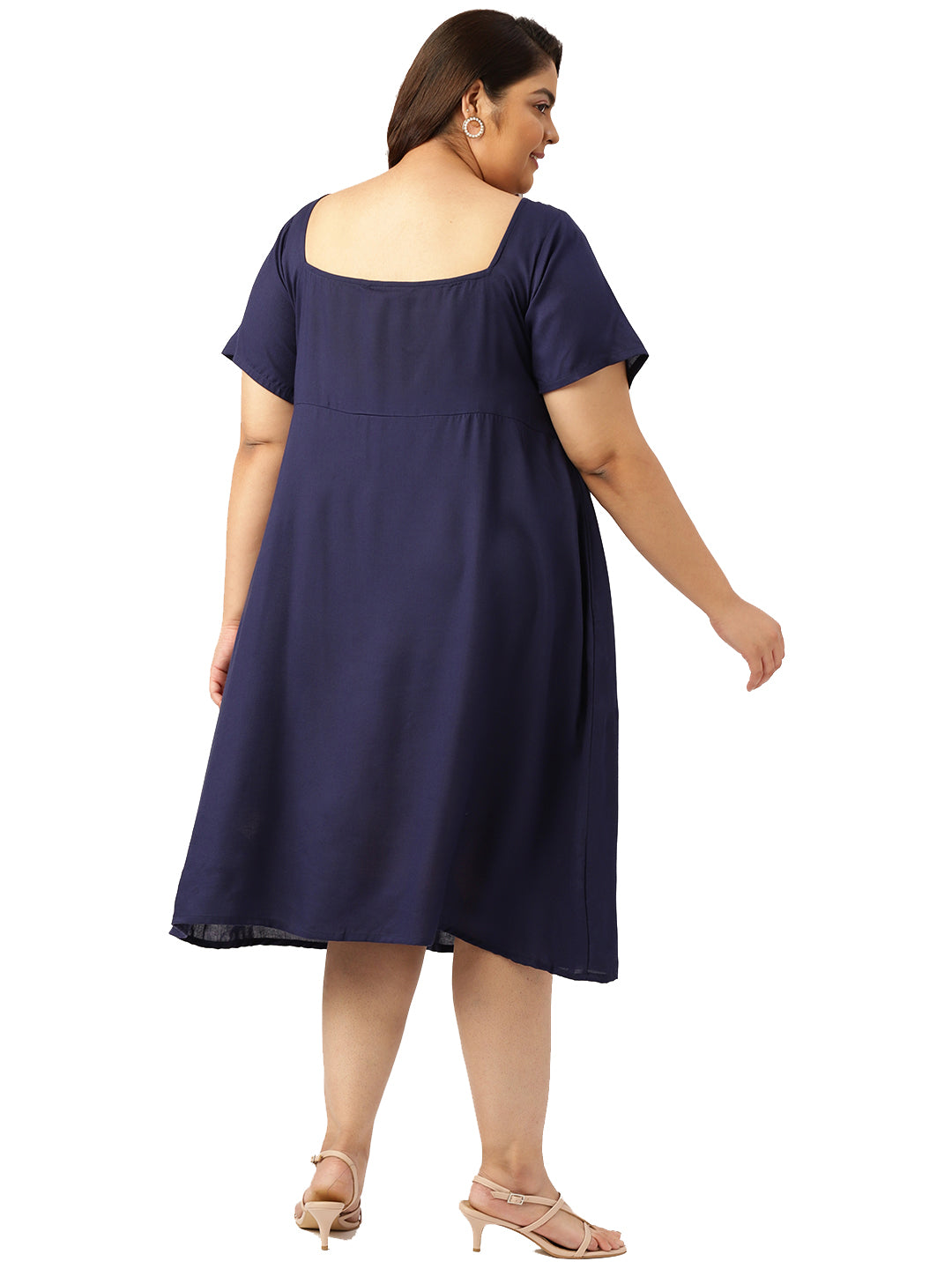 Plus Size Party Wear Midi Dress