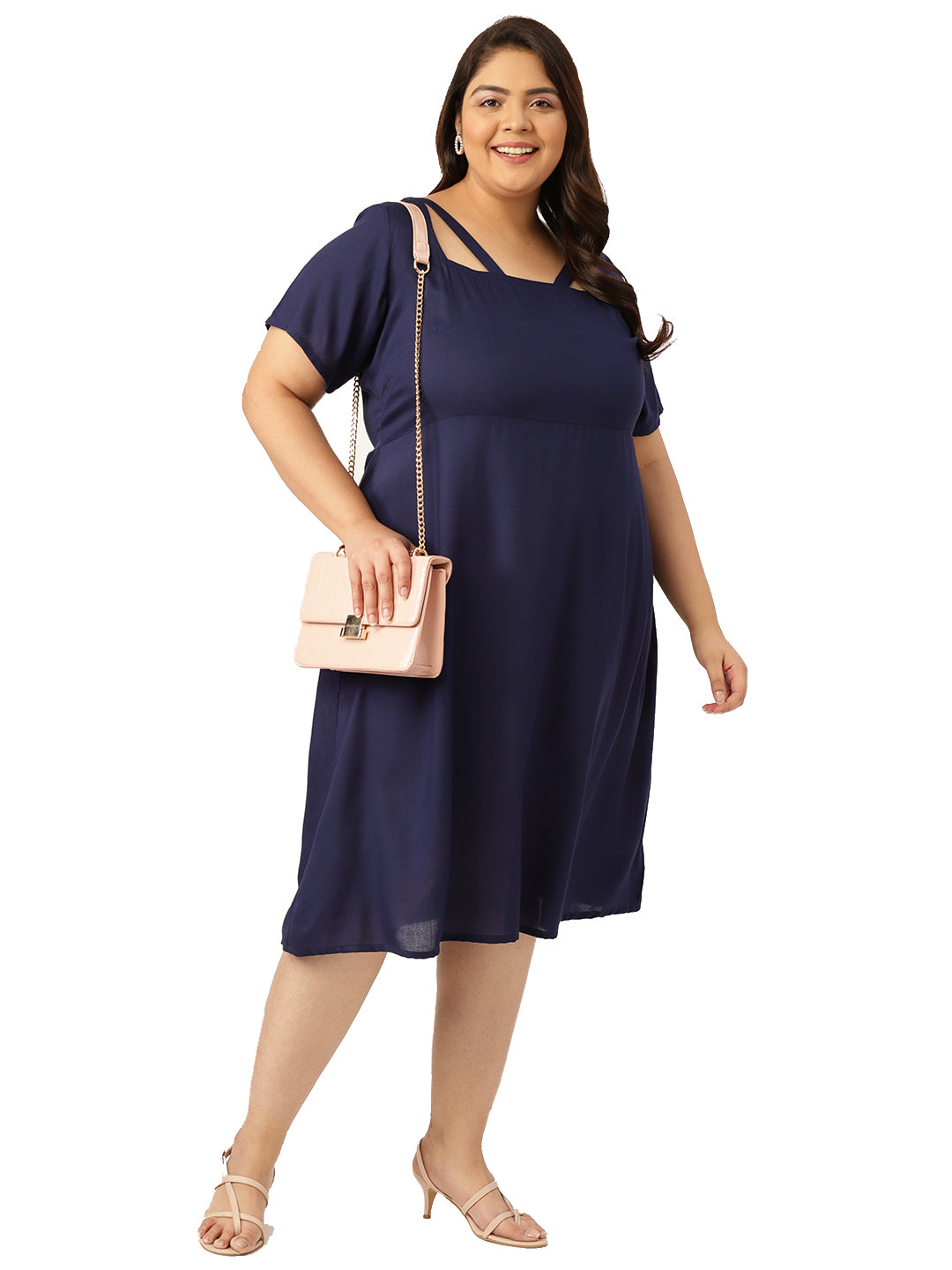 Plus Size Party Wear Midi Dress