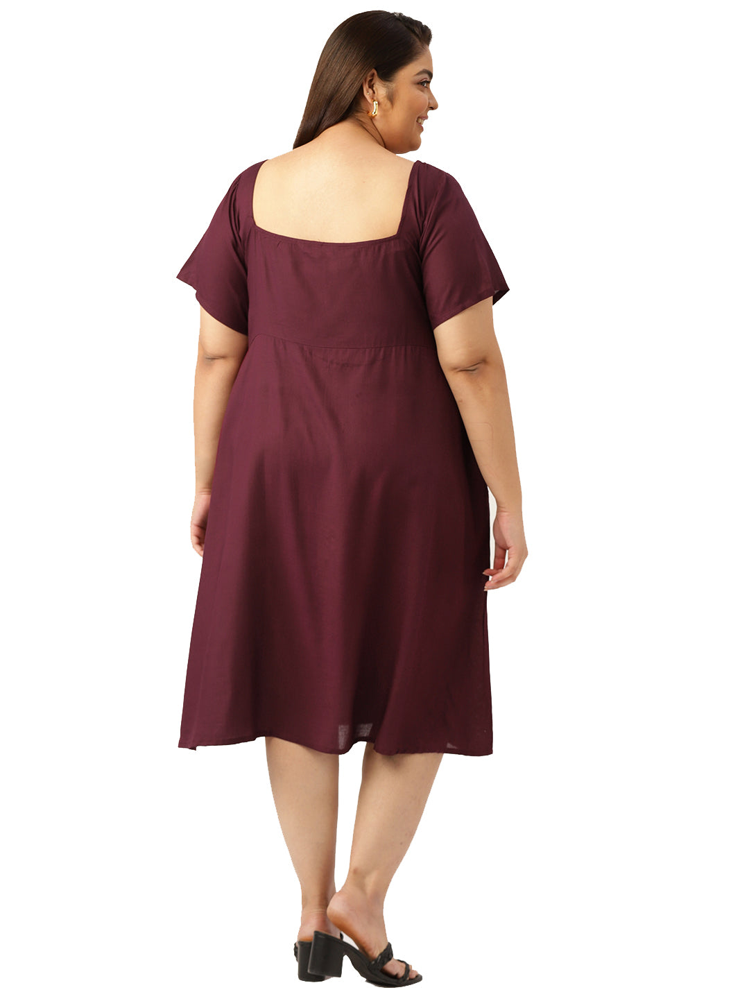 Plus Size Party Wear Midi Dress