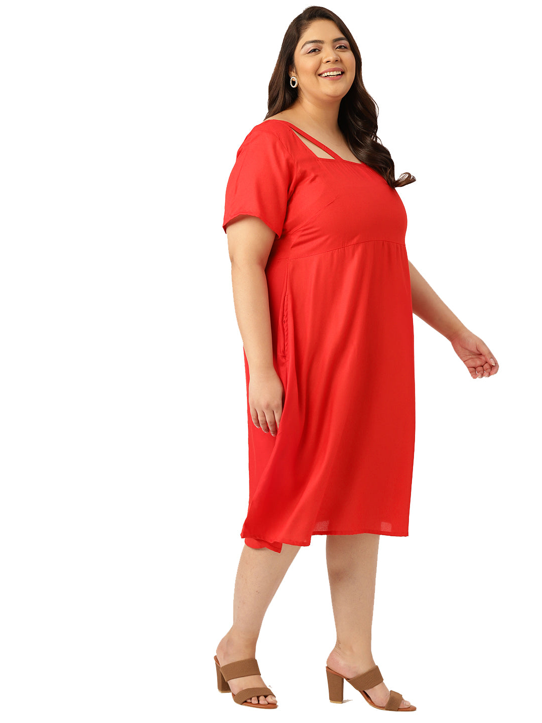 Plus Size Party Wear Midi Dress