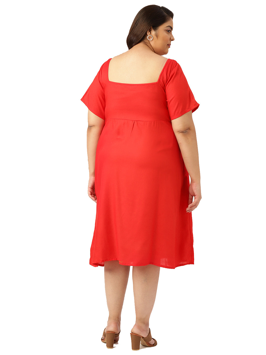 Plus Size Party Wear Midi Dress