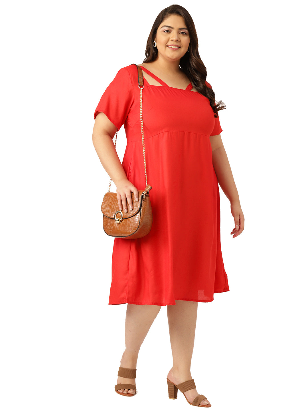 Plus Size Party Wear Midi Dress