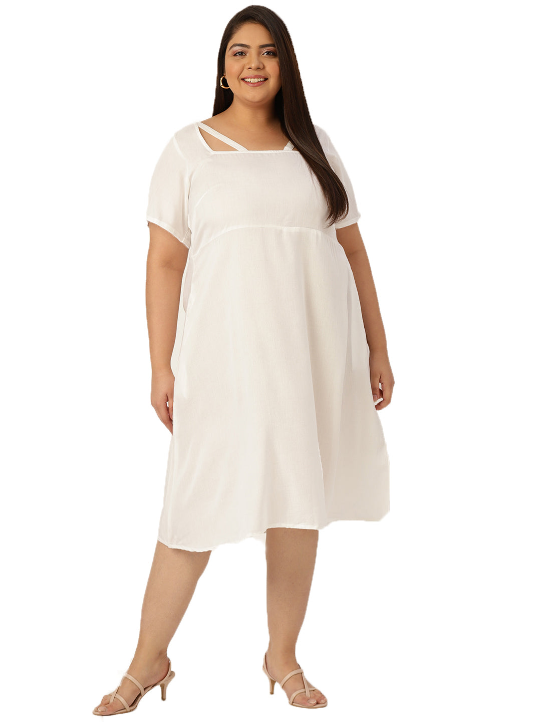 Plus Size Party Wear Midi Dress