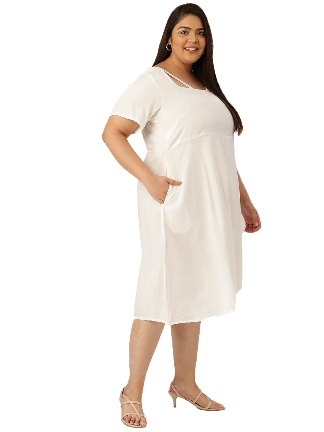 Plus Size Party Wear Midi Dress