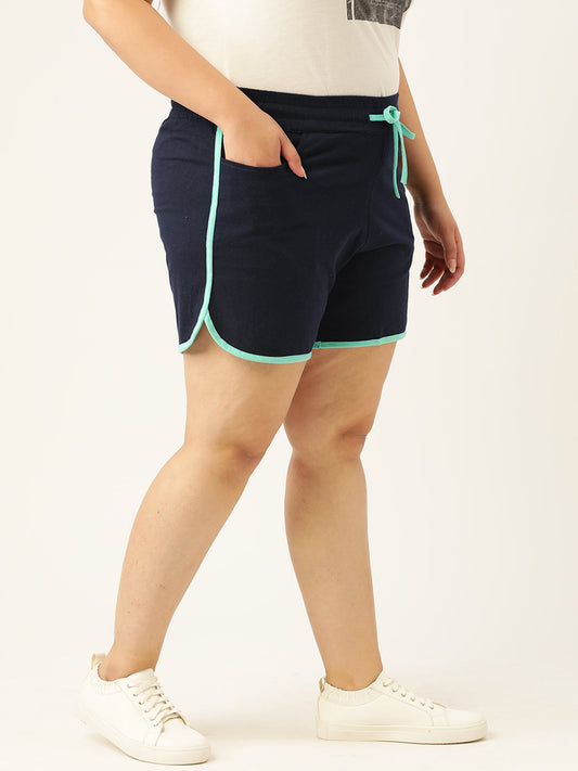 Plus Size Rugby Shorts for Women