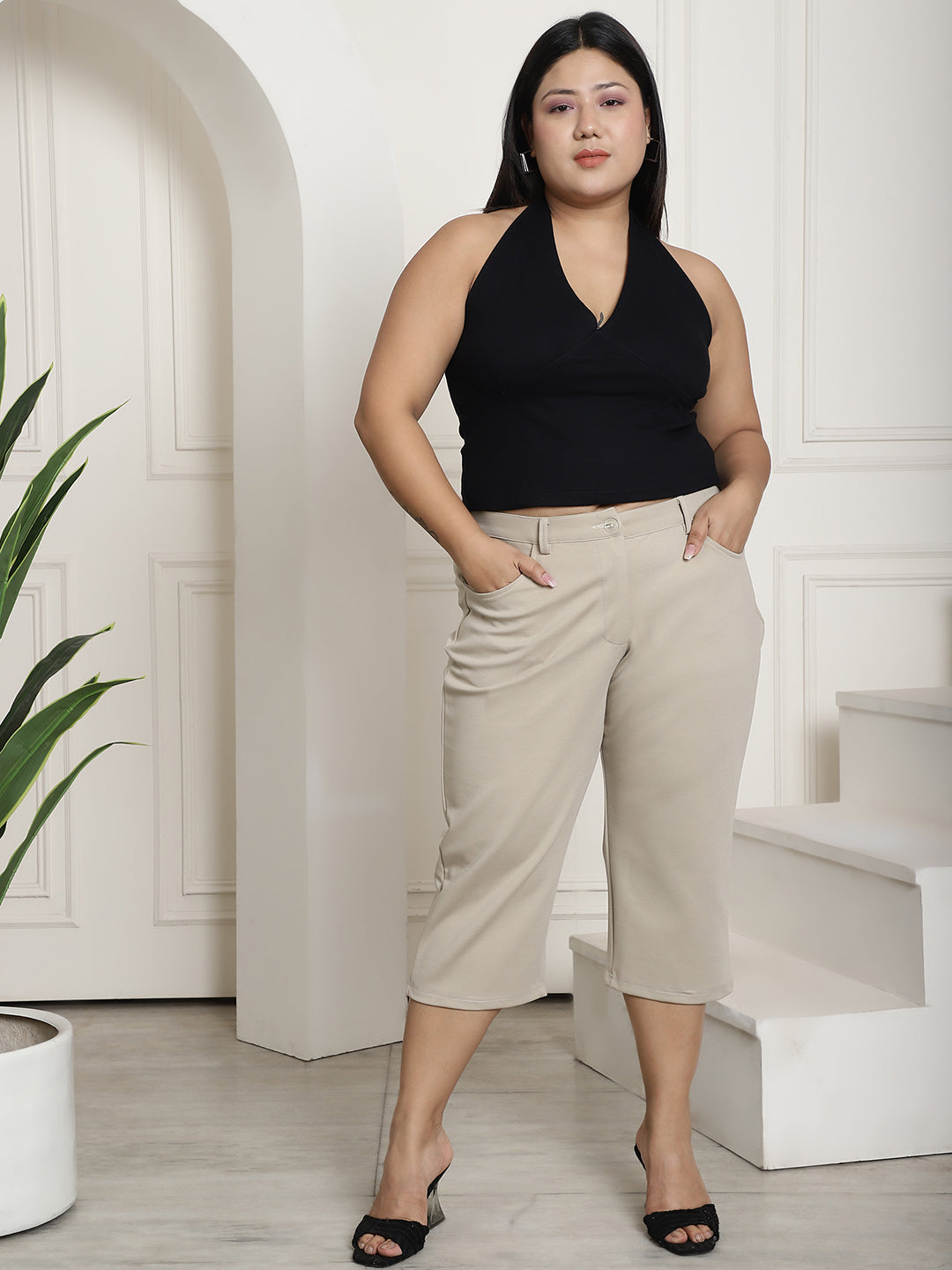 Chic Plus Size Women’s Casual Wear Trouser