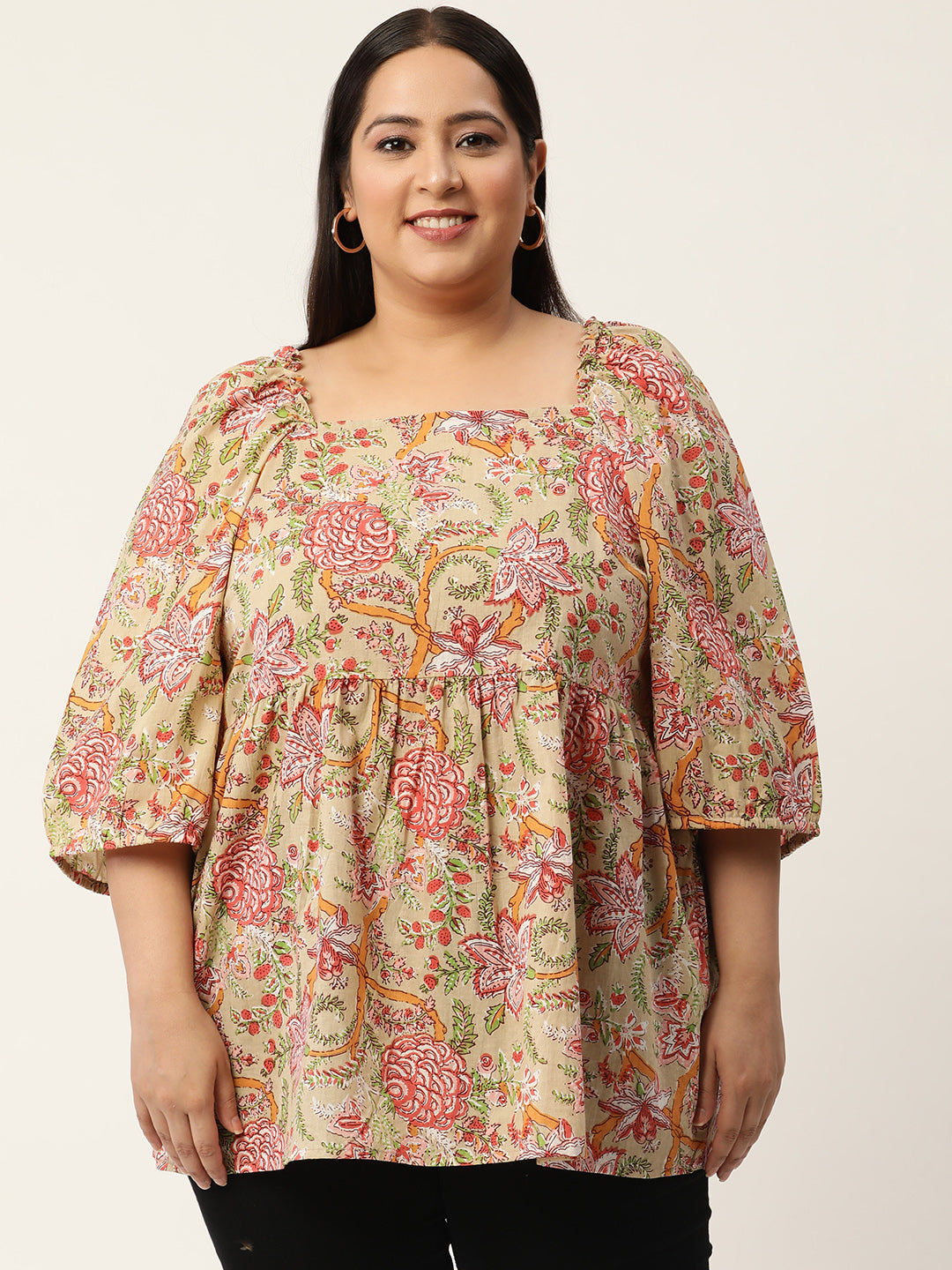 Elegant Plus Size Women Casual Top
