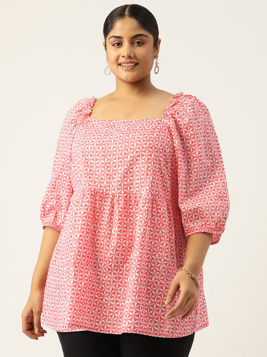 Elegant Plus Size Women Casual Top
