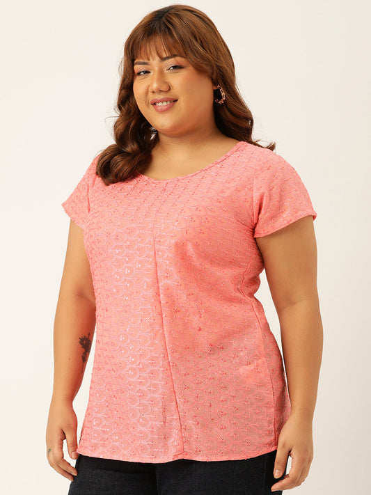 Plus Size Embellished Top