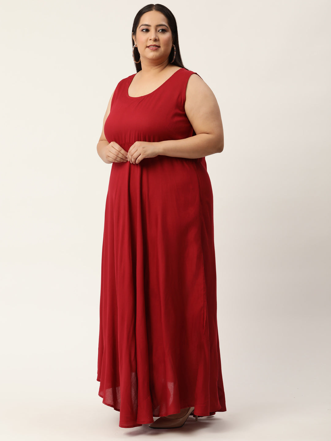 Plus Size Maxi Dress with Shrug