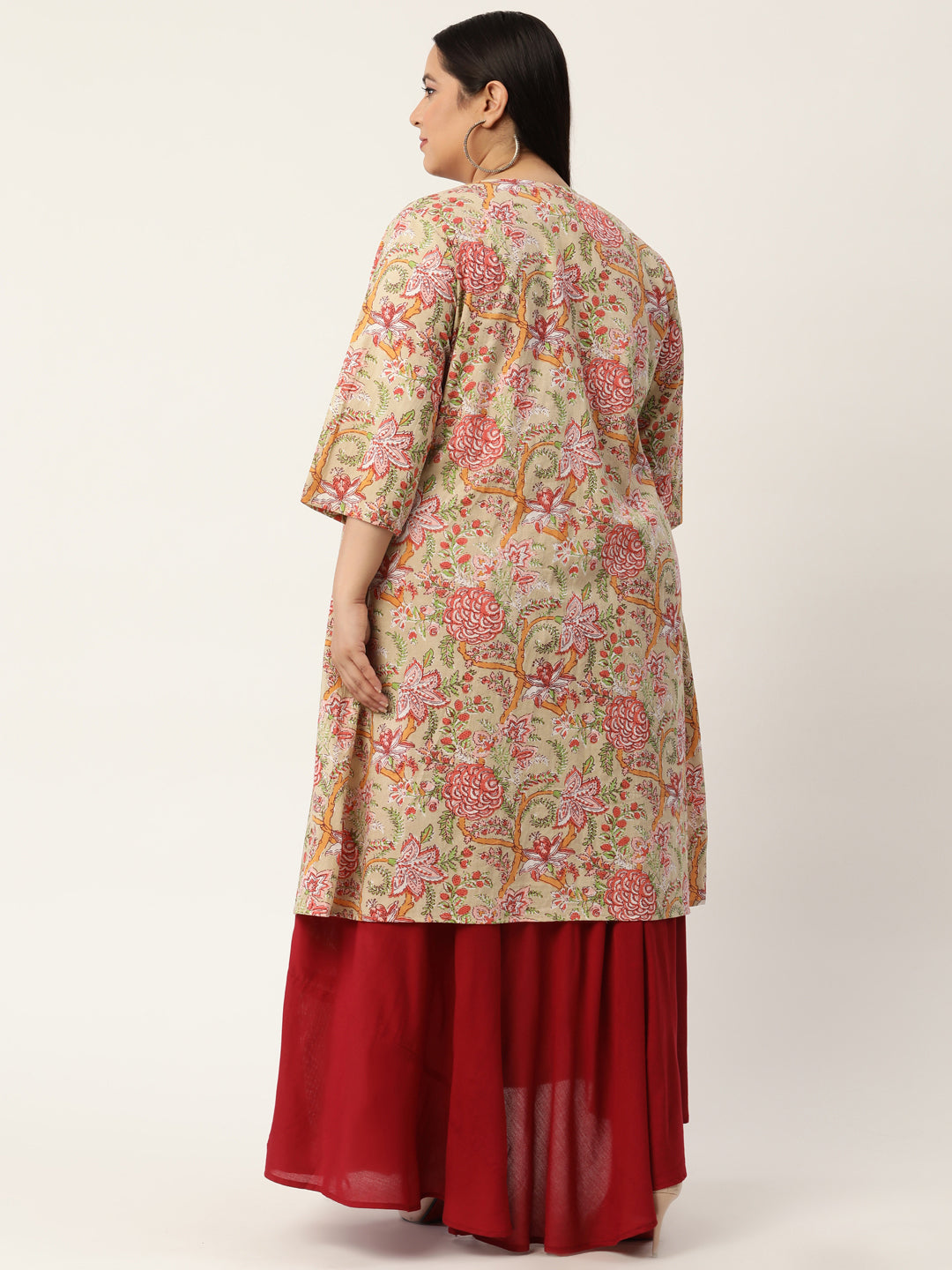 Plus Size Maxi Dress with Shrug