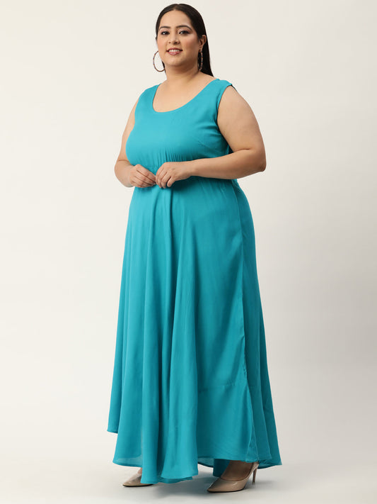 Plus Size Maxi Dress with Shrug