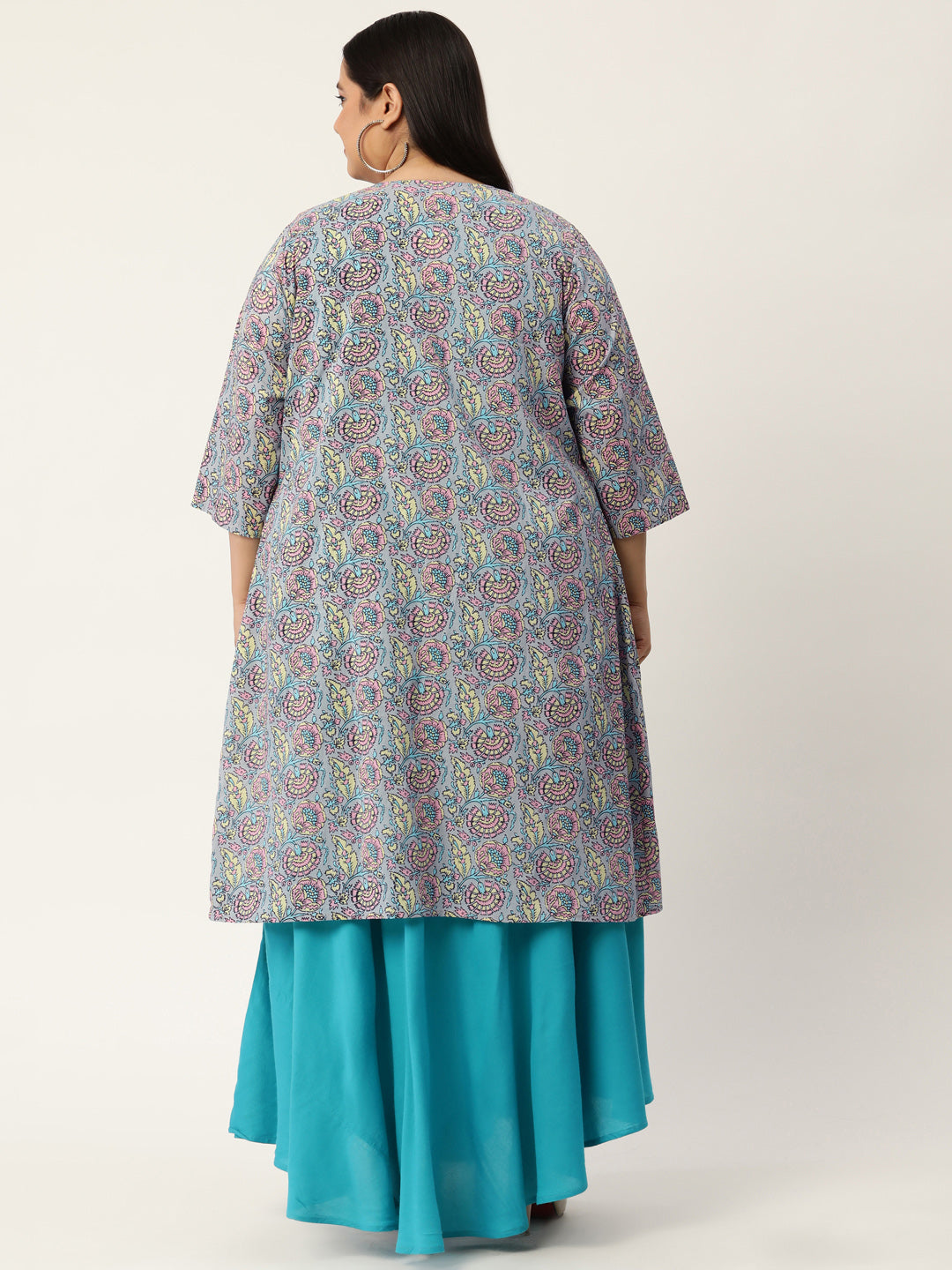 Plus Size Maxi Dress with Shrug