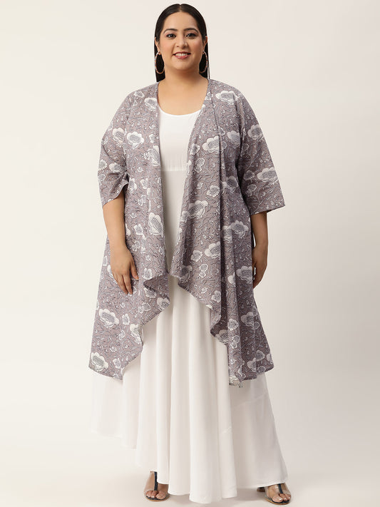 Plus Size Maxi Dress with Shrug