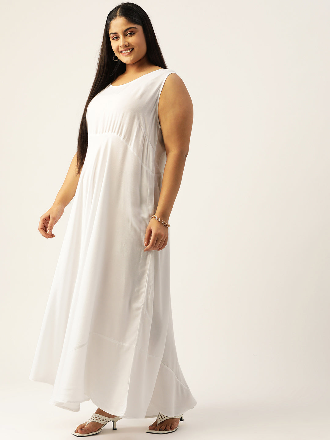 Plus Size Maxi Dress with Shrug