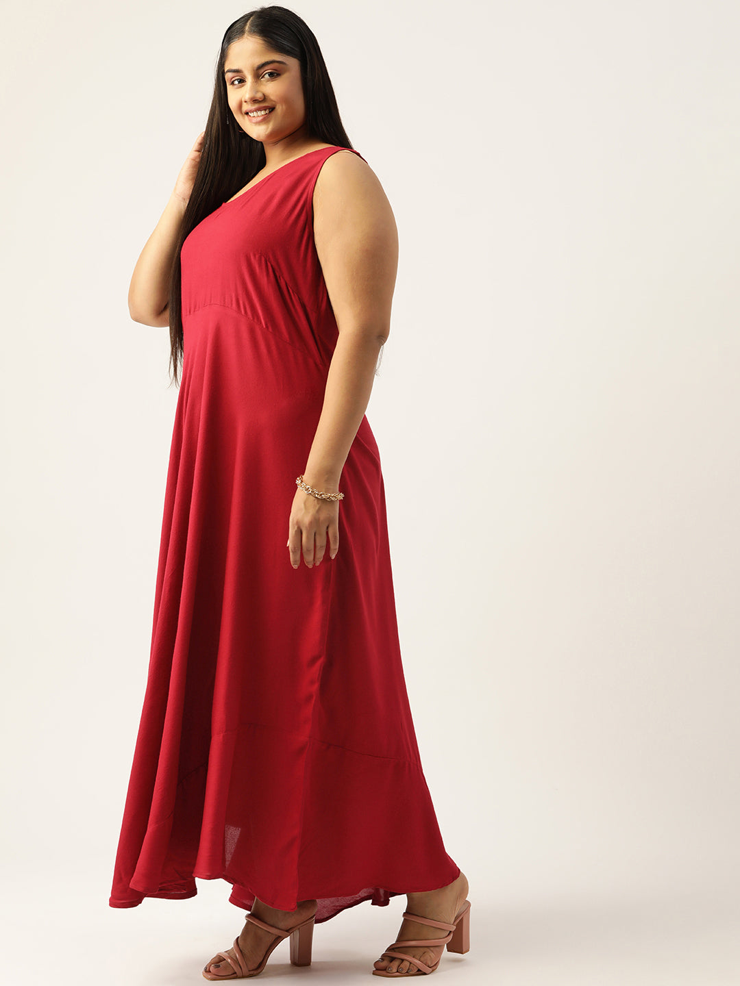 Plus Size Maxi Dress with Shrug
