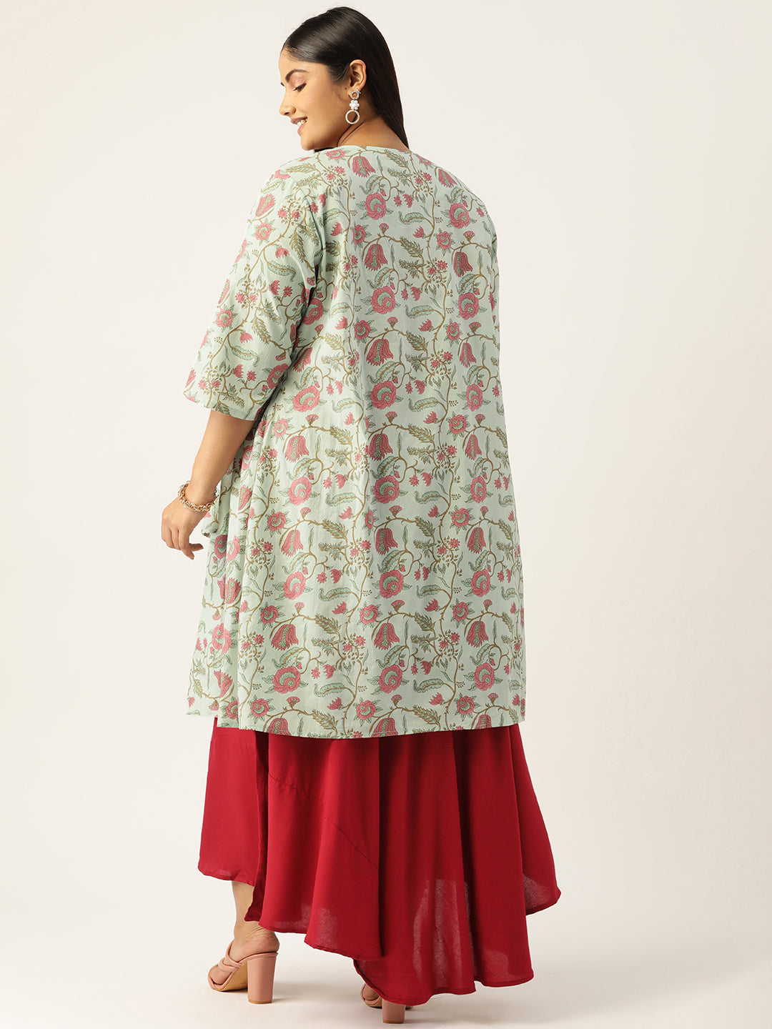 Plus Size Maxi Dress with Shrug
