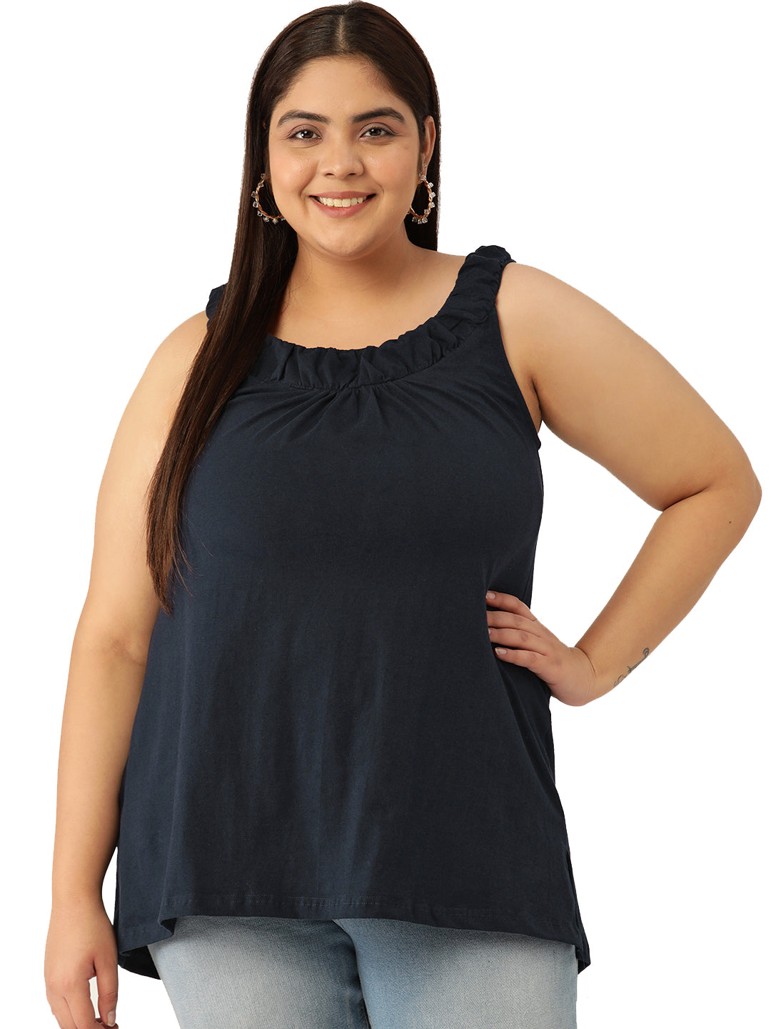 Classic Plus Size Casual Top for Women