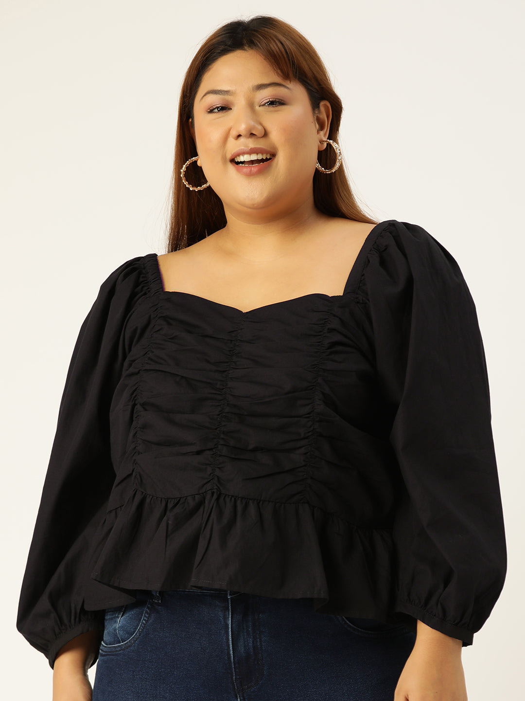 Elegant Plus Size Women Casual Top