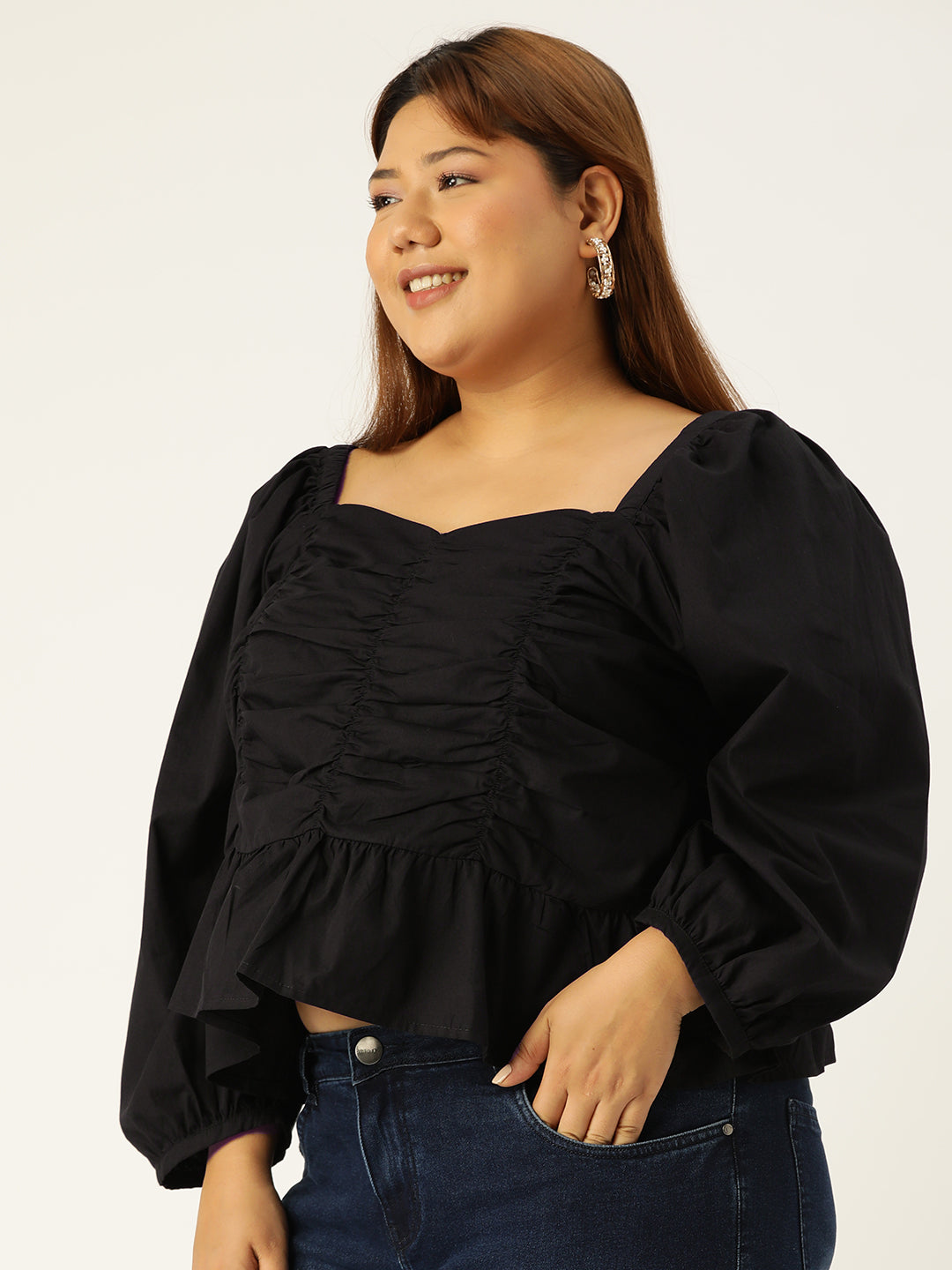 Elegant Plus Size Women Casual Top