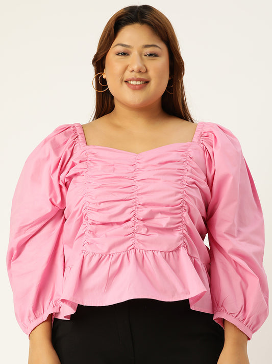 Elegant Plus Size Women Casual Top
