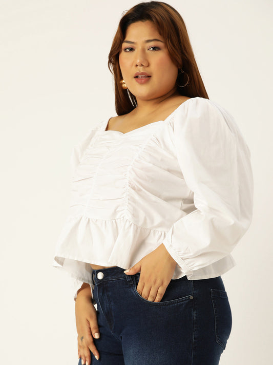Elegant Plus Size Women Casual Top