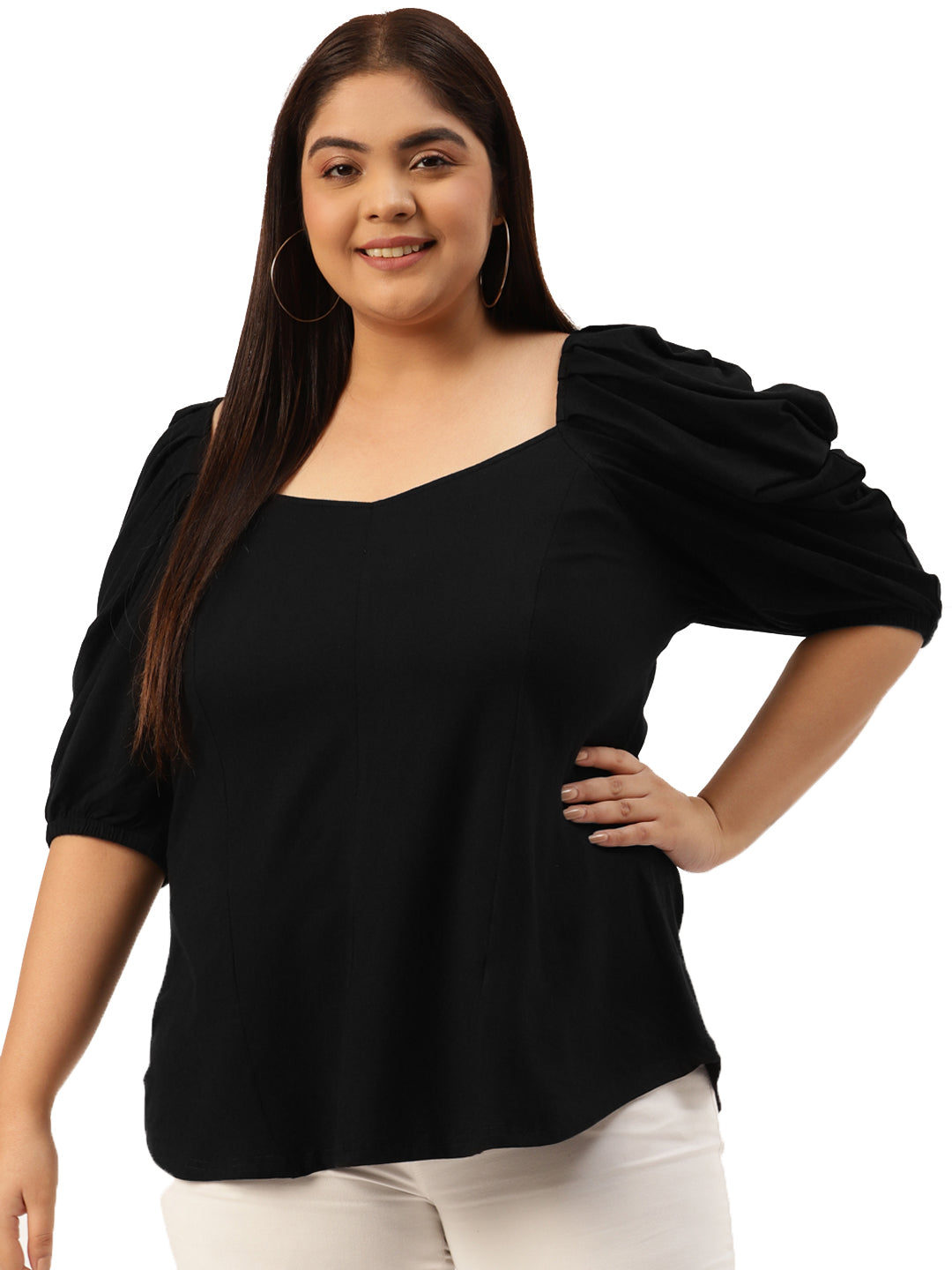 Classic Plus Size Casual Top for Women