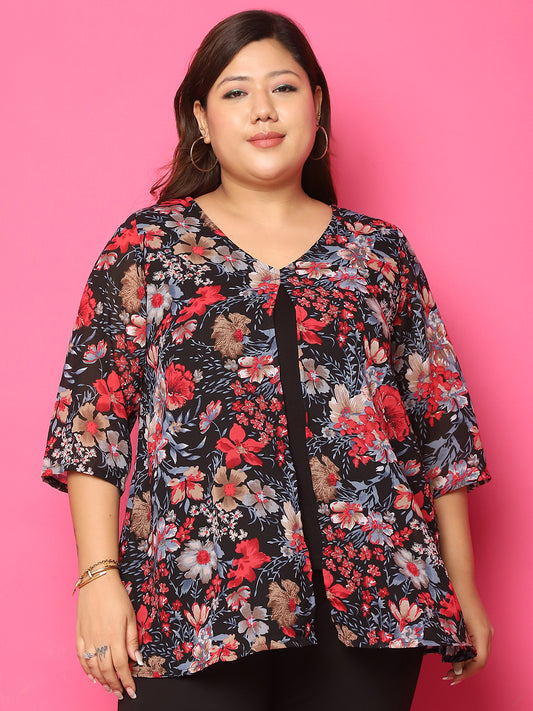 Elegant Plus Size Women Casual Top