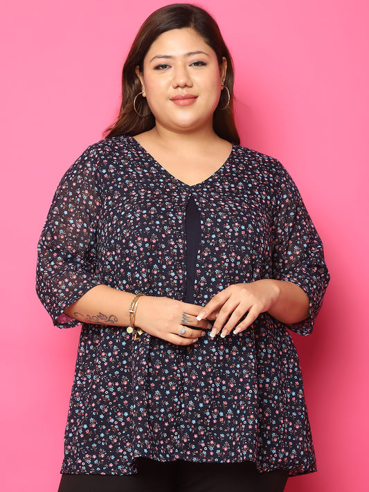 Elegant Plus Size Women Casual Top