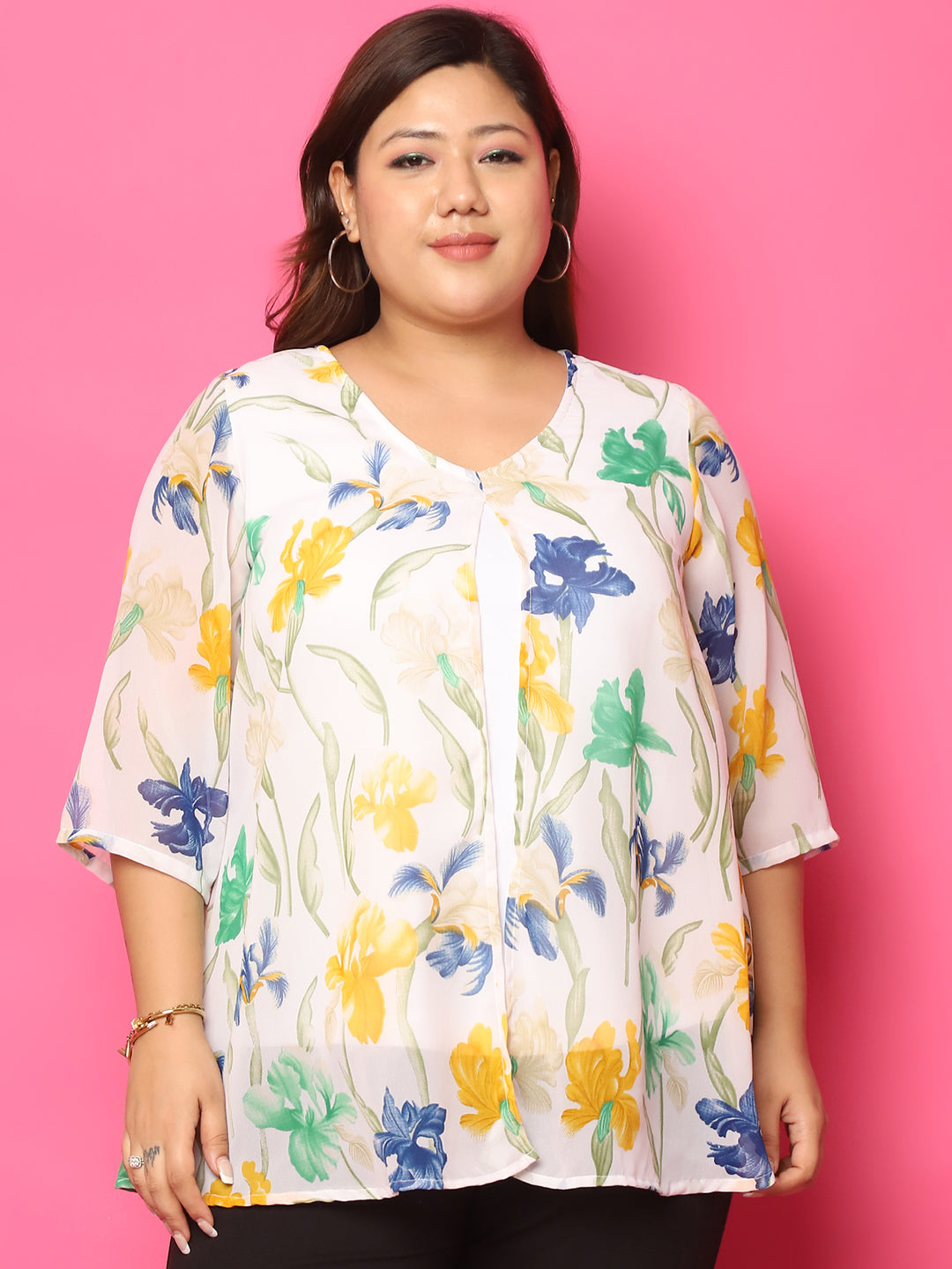 Elegant Plus Size Women Casual Top
