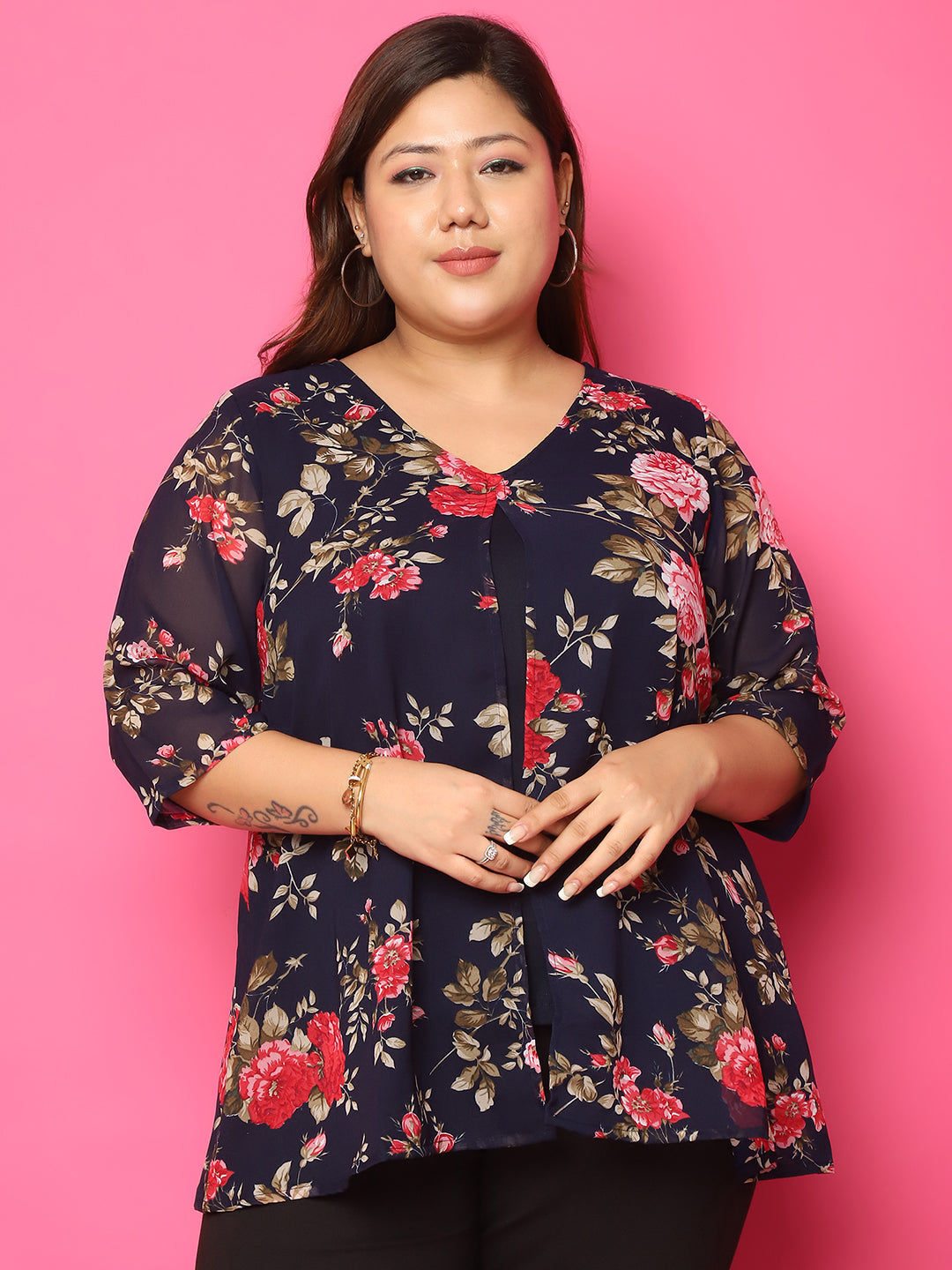 Classic Plus Size Casual Top for Women