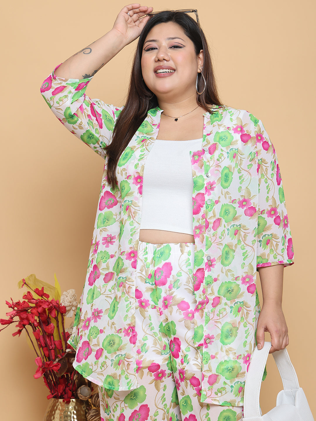 Elegant Plus Size Women Casual Top