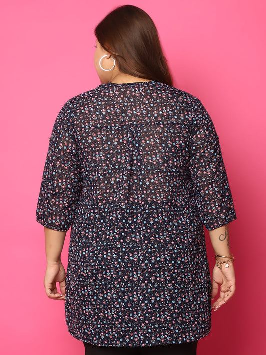 Plus Size Georgette Shirt