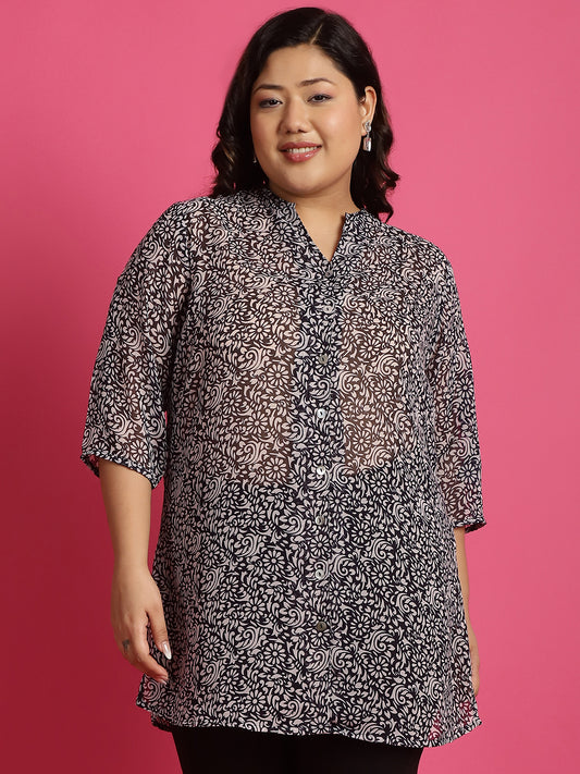 Plus Size Georgette Shirt