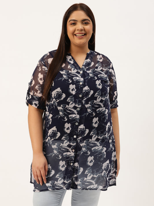 Plus Size Georgette Shirt